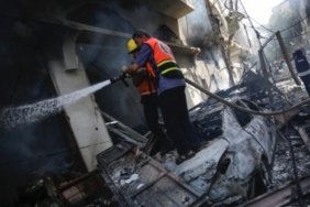 İsrail'in Gazze'deki Nusayrat Mülteci Kampı'na düzenlediği saldırı