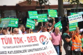 Tokat'ta köylüler, maden arama çalışmasını protesto etti
